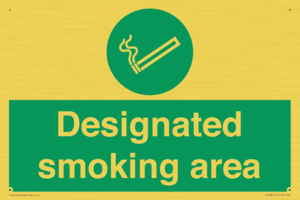 Designated smoking area